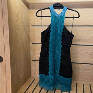 Black & Teal Free People dress